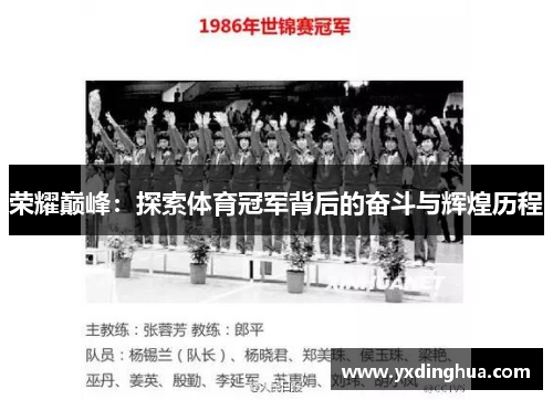 荣耀巅峰：探索体育冠军背后的奋斗与辉煌历程